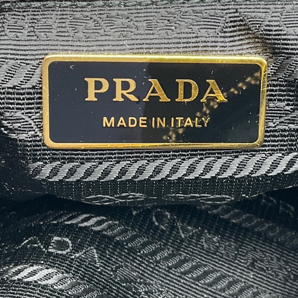 PRADA BLACK RE-NYLON IMPUNTU QUILTED RE-EDITION 1995 CHAINE SMALL TOTE BAG - Picture 8 of 15